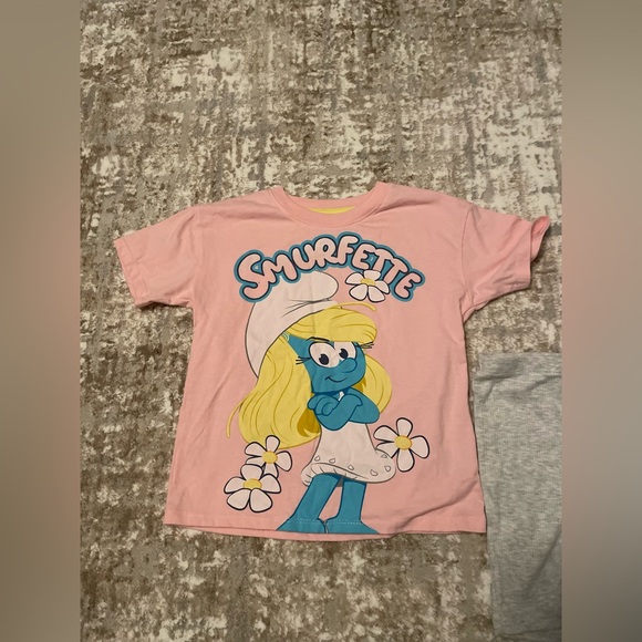 Smurfs Kids Matching Set - Pink size 5T - Picture 5 of 6